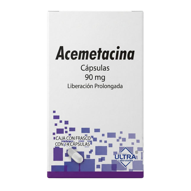 Acemetacina 90 mg Caja con 14 Cápsulas
