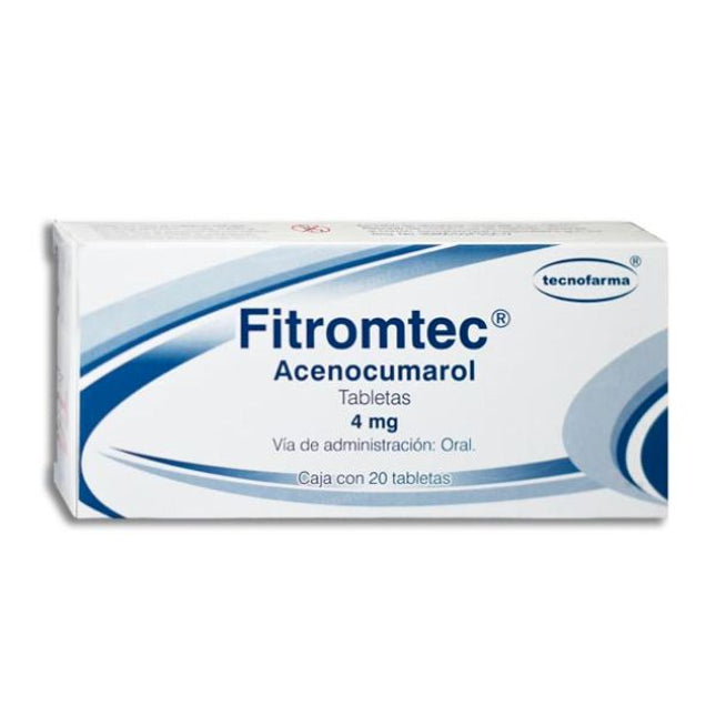 Acenocumarol 4 mg Caja con 20 Tabletas