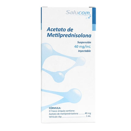 Acetato de Metilprednisolona 40 mg Inyectable Frasco Ámpula
