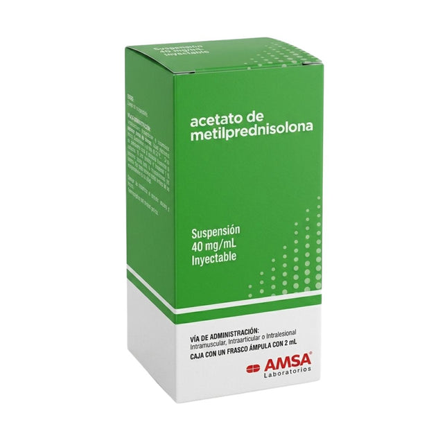 Acetato de Metilprednisolona 40 mg/2 ml Solución Inyectable
