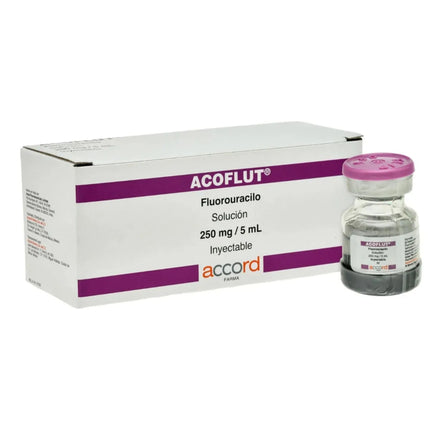 Acoflut (Fluorouracilo) Solución 250 mg/ 5 mL Caja con 10 Frascos Inyectable