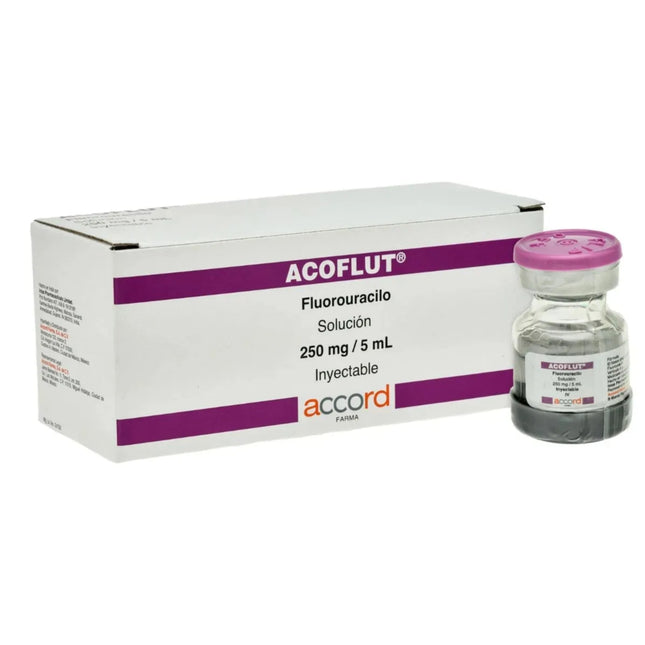 Acoflut (Fluorouracilo) Solución 250 mg/ 5 mL Caja con 10 Frascos Inyectable