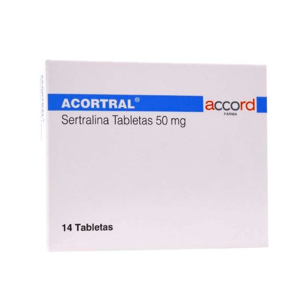 Acortral (Sertralina) 50 mg Caja con 14 Tabletas