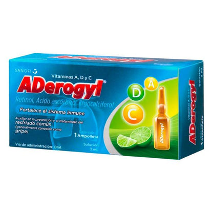 Aderogyl vitaminas A, C y D fortalece el sistema inmune, 5