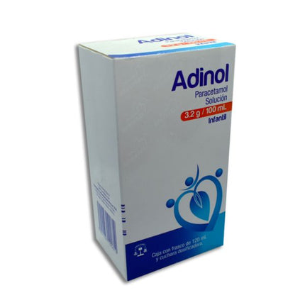 Adinol (Paracetamol) 3.2 g/100 ml Caja con Frasco de 120 ml