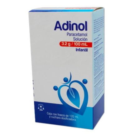 Adinol (Paracetamol) 3.2 g/100 ml Caja con Frasco de 120 ml