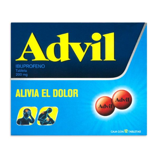 Advil (Ibuprofeno) 200 mg Caja con 12 Cápsulas