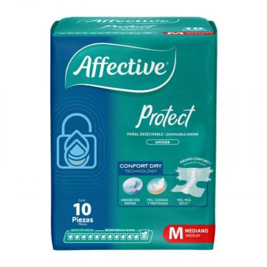 Pañales Desechables Affective Active Medianos 10 Piezas