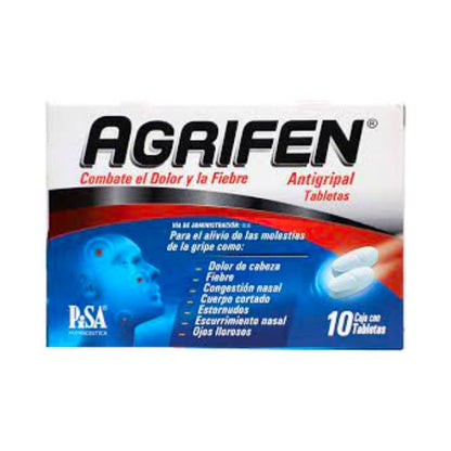 Agrifen Antigripal Caja con 10 Tabletas