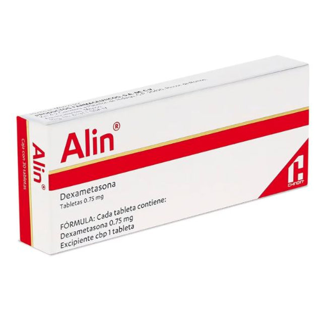 Alin (Dexametasona) 0.75 mg Caja con 30 Tabletas