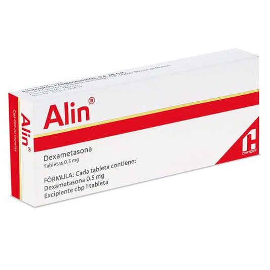 Alin (Dexametasona) 0.5 mg Caja con 30 Tabletas