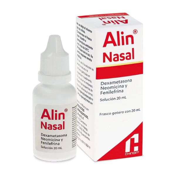 Alin (Dexametasona/Neomicina/Fenilefrina) Solucion Nasal con 20 ml