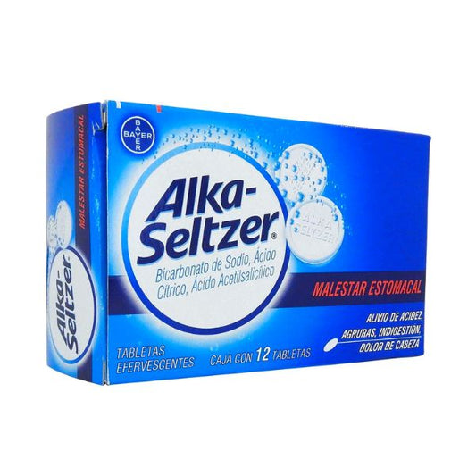 Alka-Seltzer Caja con 12 Tabletas