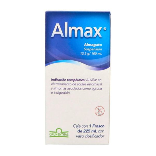 Almax (Almagato) 13.3 g/100 ml Suspensión Caja con 1 Frasco de 225 ml