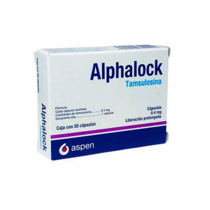 Alphalock (Tamsulosina) 0.4 mg Caja Con 20 Cápsulas