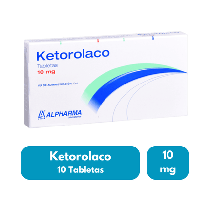 Ketorolaco 10 mg  Caja con 10 Tabletas | Alpharma