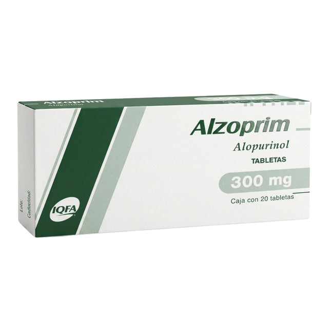 Alzoprim (Alopurinol) 300 mg Caja con 20 Tabletas