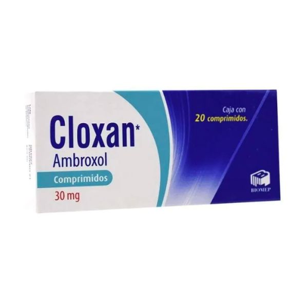 Cloxan (Ambroxol) 30 mg Caja con 20 Comprimidos