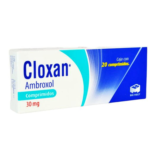 Cloxan (Ambroxol) 30 mg Caja con 20 Comprimidos