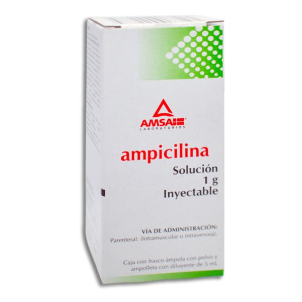 Ampicilina 1 g Solución Inyectable