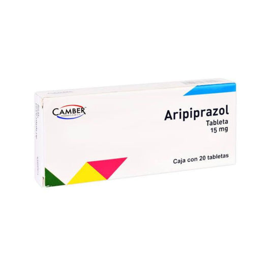 Aripiprazol 15 mg Caja con 20 Tabletas Camber Pharma