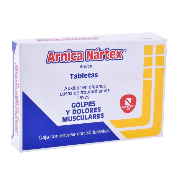 Arnica Nartex Caja con 30 Tabletas