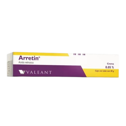 Arretin Tretinoína Crema 0.05% Caja con Tubo  30 Gramos