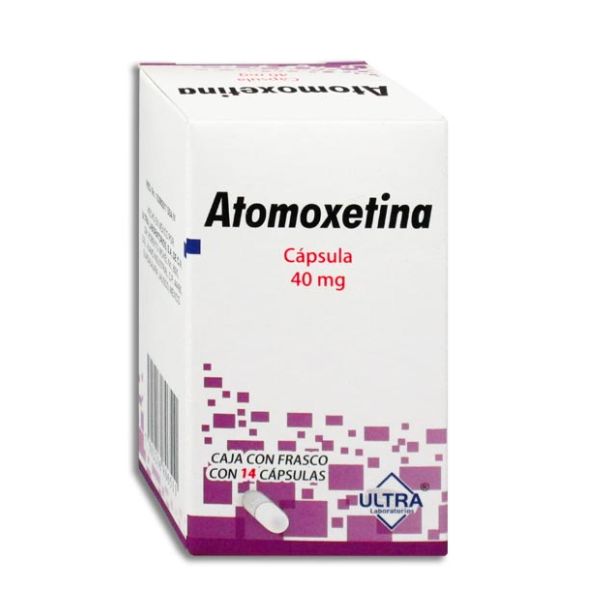 Atomoxetina 40 mg Caja con 14 Cápsulas