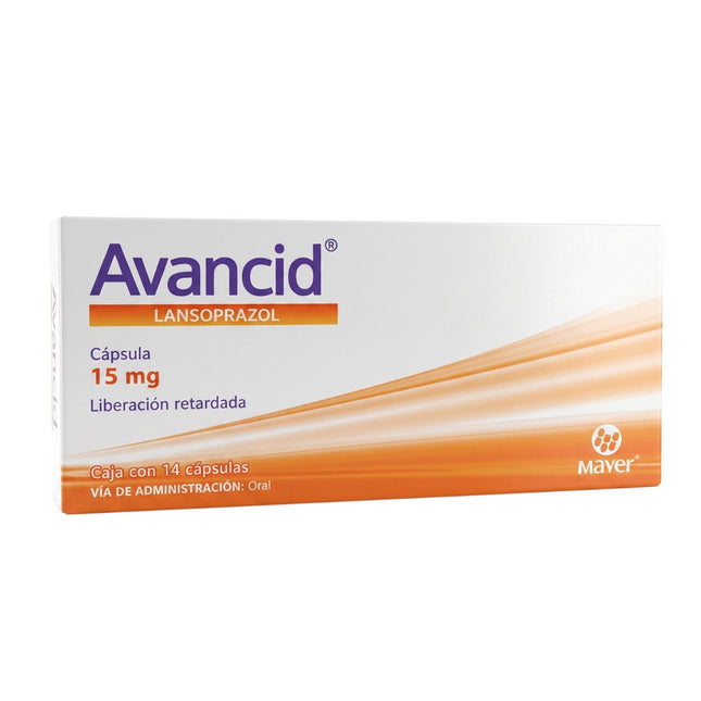 Avancid (Lansoprazol) 15 mg Caja con 14 Cápsulas
