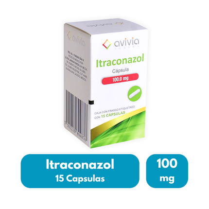 Itraconazol 100mg Frasco con 15 Cápsulas | Avivia
