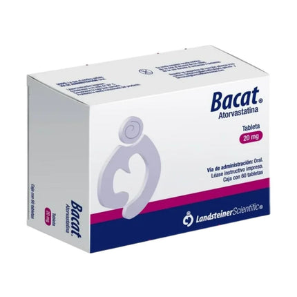 Bacat (Atorvastatina) 20 mg Caja con 60 Tabletas