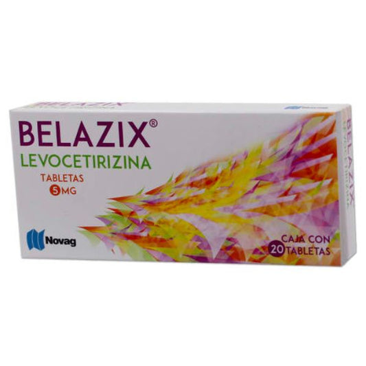 Belazix (Levocetirizina) 5 mg Caja con 20 Tabletas