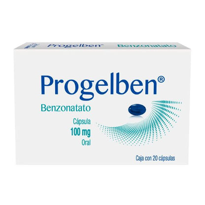 Progelben (Benzonatato) 100 mg Caja con 20 Cápsulas