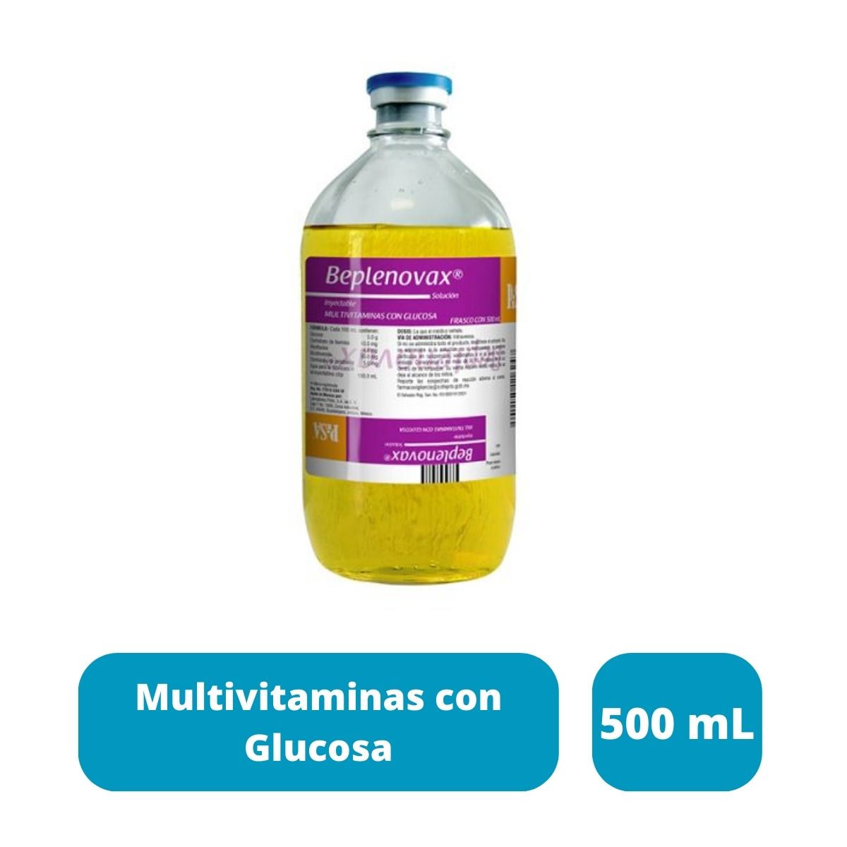 Beplenovax (Glucosa/Multivitaminas) Inyectable Frasco con 500 ml