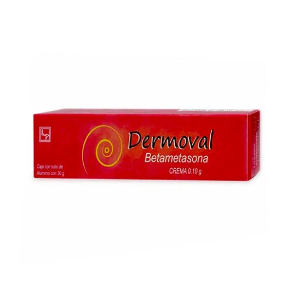 Dermoval (Betametasona) 0.10 g Tubo con 30 g de Crema