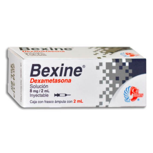 Bexine (Dexametasona) 8 mg/2 ml 1 Ampolleta Inyectable