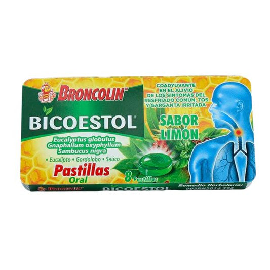 Bicoestol Caramelos Sabor Limón con 8 Tabletas