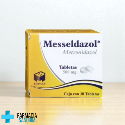 Metronidazol 500 mg Messeldazol Caja Con 30 Tabletas Biomep