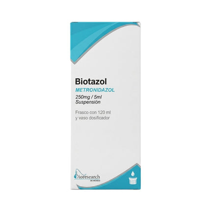 Biotazol (Metronidazol) 250 mg/5 ml Suspensión 120 ml