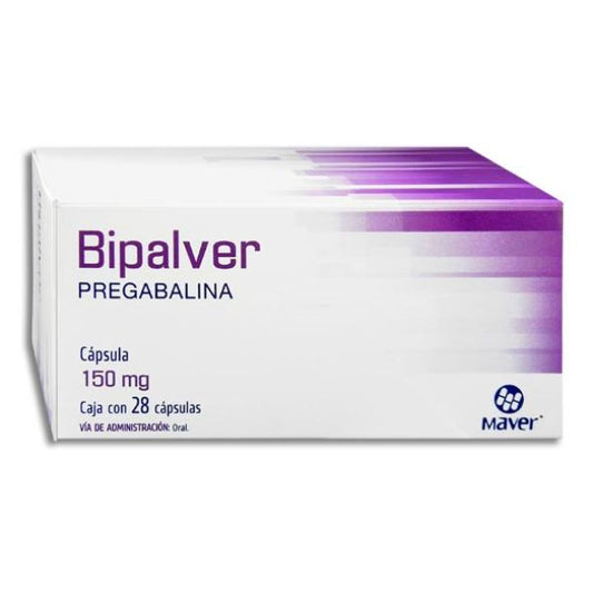 Bipalver (Pregabalina) 150 Mg Caja Con 28 Capsulas