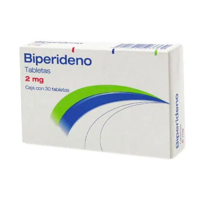Biperideno 2 mg Caja con 30 Tabletas