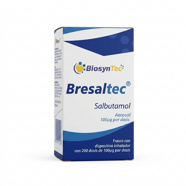 Bresaltec (Salbutamol) Aerosol 100 mcg por Dosis Frasco con 200 Dosis