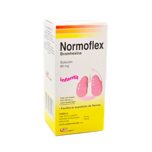 Normoflex (Bromhexina) Solución 80 mg Con 100 ml Infantil – Farmacia ...