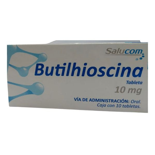 Butilhioscina 10 mg Caja con 10 Tabletas