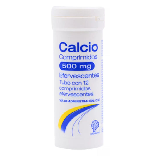 Calcio 500 mg  Tubo con 12 Comprimidos Efervecentes