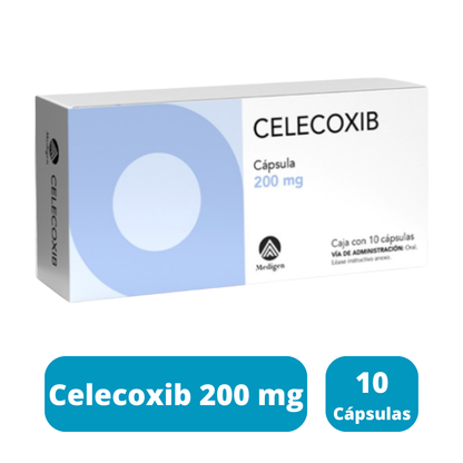 Celecoxib 200 mg Caja con 10 Capsulas