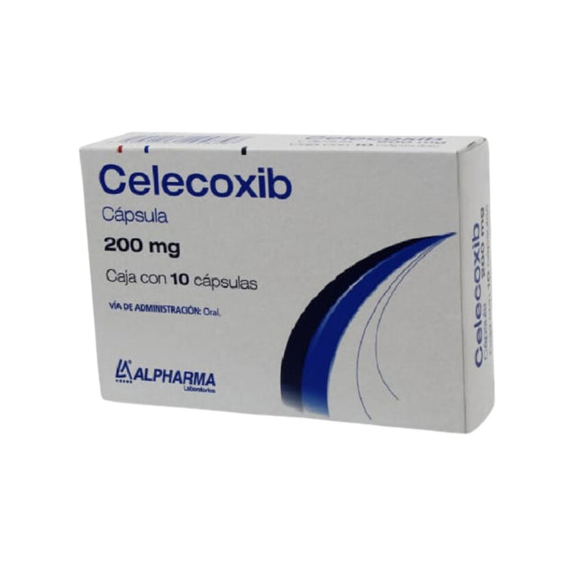 Celecoxib 200 mg Caja con 10 Cápsulas