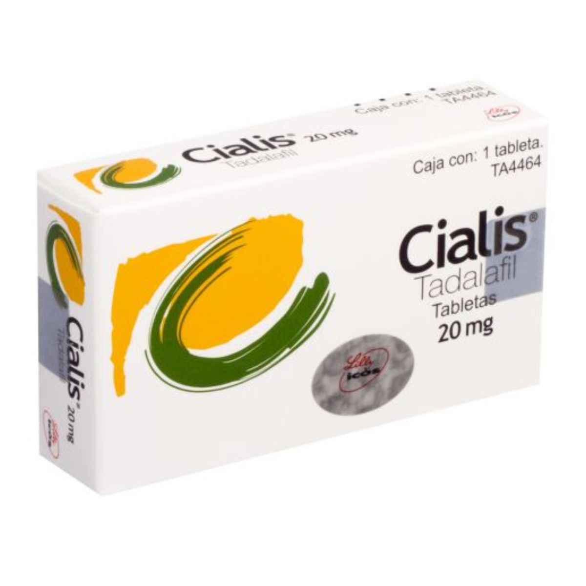 Cialis (Tadalafil) 20 mg Caja con 1 Tableta