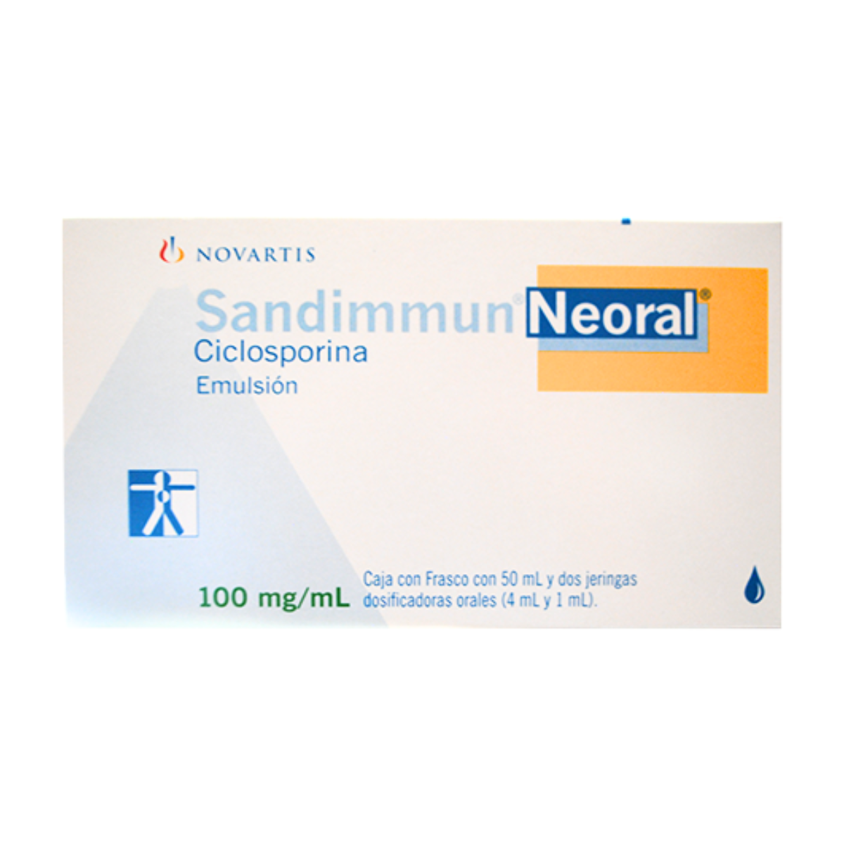 Sandimmun Neoral (Ciclosporina) Emulsión 100 mg/ml Caja con Frasco de 50 ml