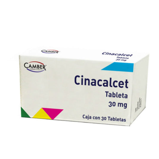 Cinacalcet 30 mg Caja con 30 Tabletas